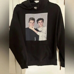 Dolan Twins Sweatshirt Hoodie Black Size Med Youtube Content Creators Unisex